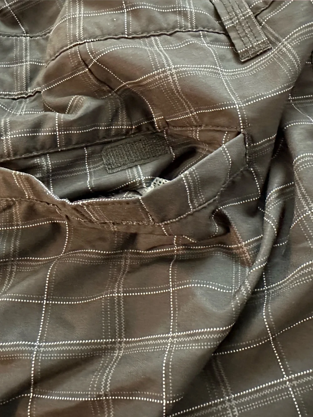 Men's Black Plaid Swim Hybrids - Lightweight Quick-Dry